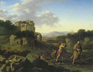 Landskap med Abraham och Isak